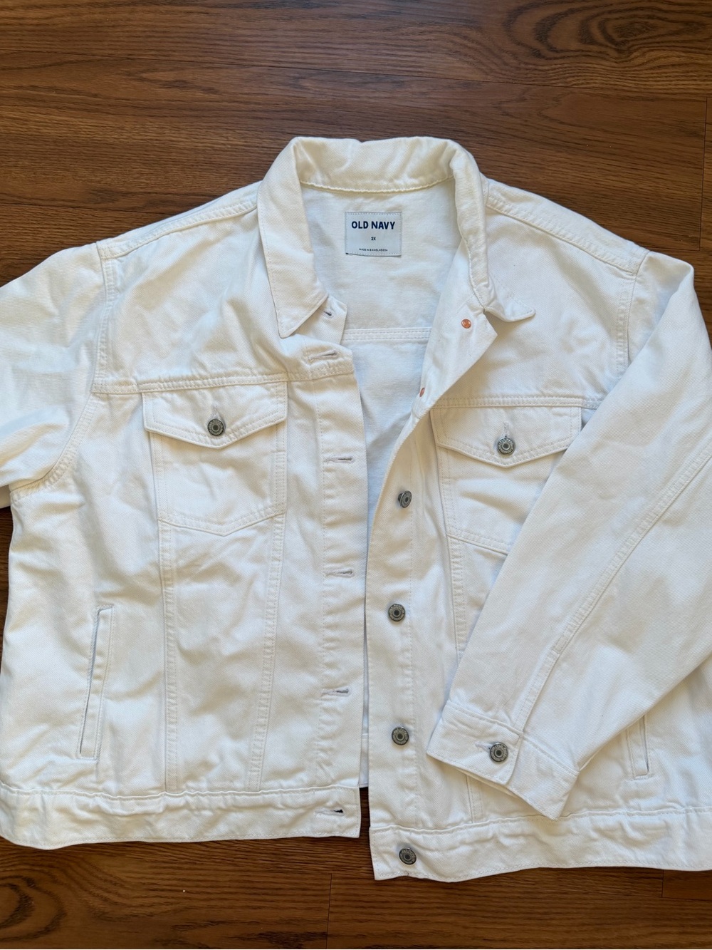 Old Navy white jean jacket